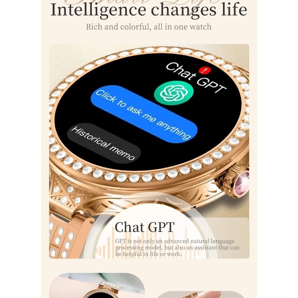 Smartwatch Hw16 Mini Fashion + Bracelete e Brincos Edição UN Nov New