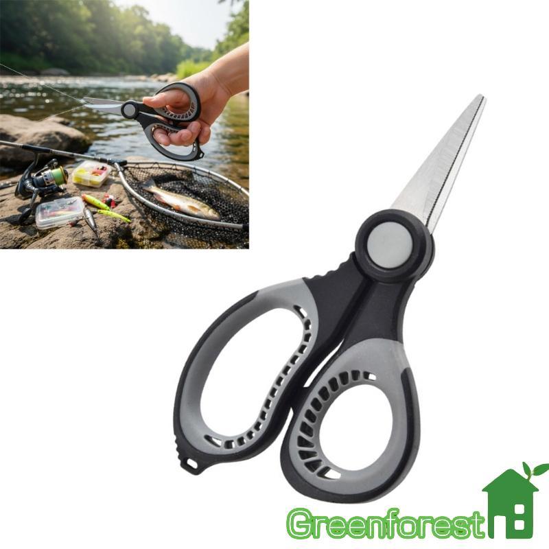greenfor Acessório Equipamento Pesca Multifuncional Tesoura Cortadora Linha Bainha