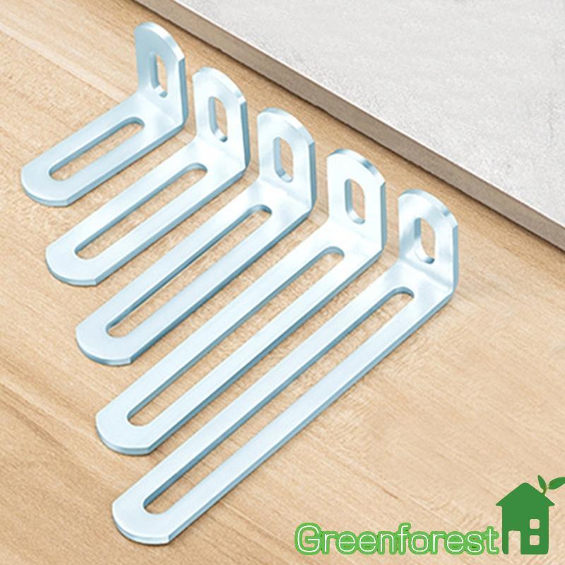 greenfor 10 Unidades Fixador Forma L, Substituição Móveis, Conector, Protetores, Suportes Prateleira