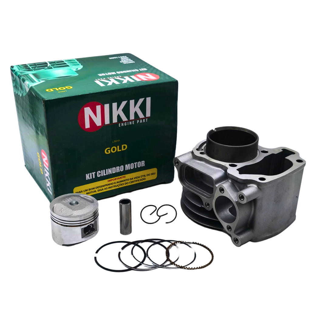 Kit Cilindro Motor Pistão Aneis Honda scooter Lead 110 2009/2015 - Standard (STD)