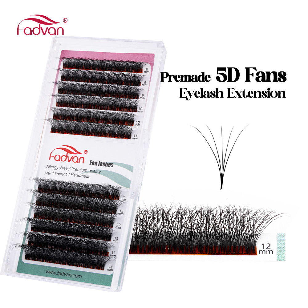FADVAN Lashes 5D Premade Fans Volume Extensões De Cílios Naturais