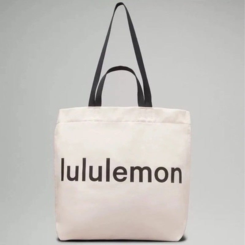 Lu casa saco de compras de lona ins sacola simples All-Match saco de pano esportes Yoga bolsa de ombro portátil