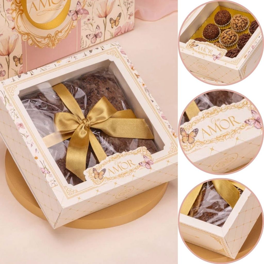 10 CAIXA P/ PRESENTE 5X17X17cm 5879 DOLCE VITA ( MÃES JANGO 2026 ) em Oferta na Shopee