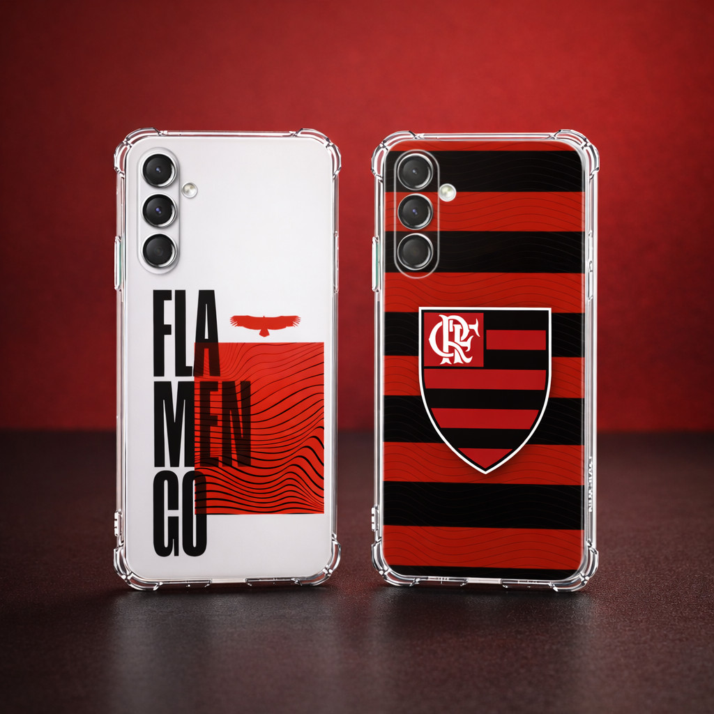 Capa SAMSUNG A04/A14/A24/A34/A54/M14/M34/M54, CASE ANTI IMPACTO ESTAMPA DO FLAMENGO, MENGAO