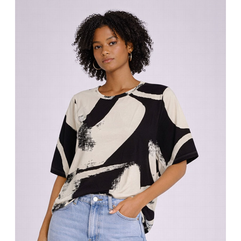 Blusa Feminina Com Manga Ampla Infinita Cor Bege em Oferta na Shopee