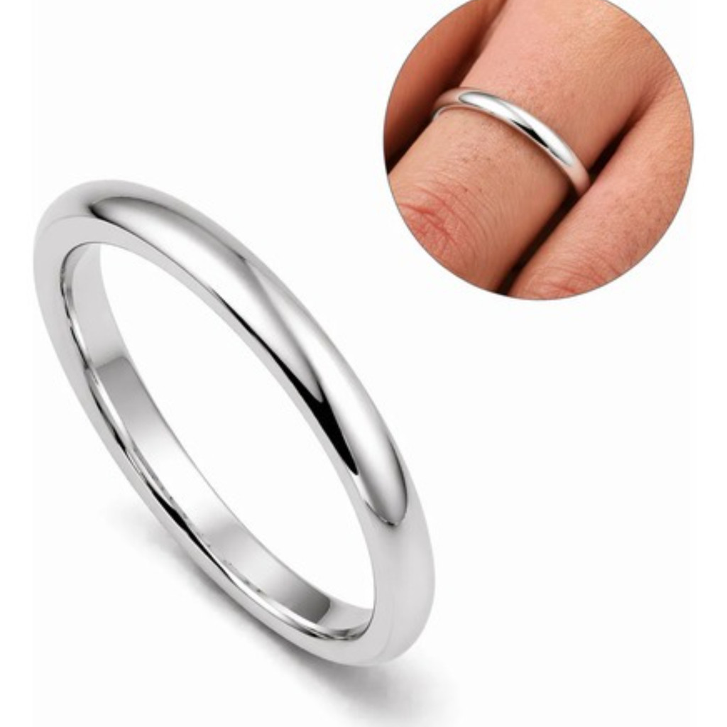 Aliança Tungstênio Prata Anatômica 3mm 5mm 7mm Premium