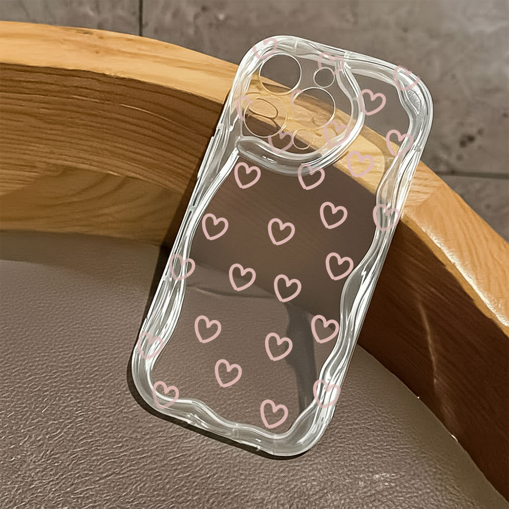 NUNCA Fica Amarela Capa Capinha Para iPhone 17 Ar 16 15 14 Plus 13 12 11 Pro Max XR Transparente Rosa Amor Coração em Oferta na Shopee