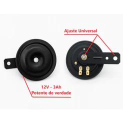 Buzina Modelo Original Universal Honda Twister CB 300 XRE Yamaha Fazer Resistente a Água Mais Forte