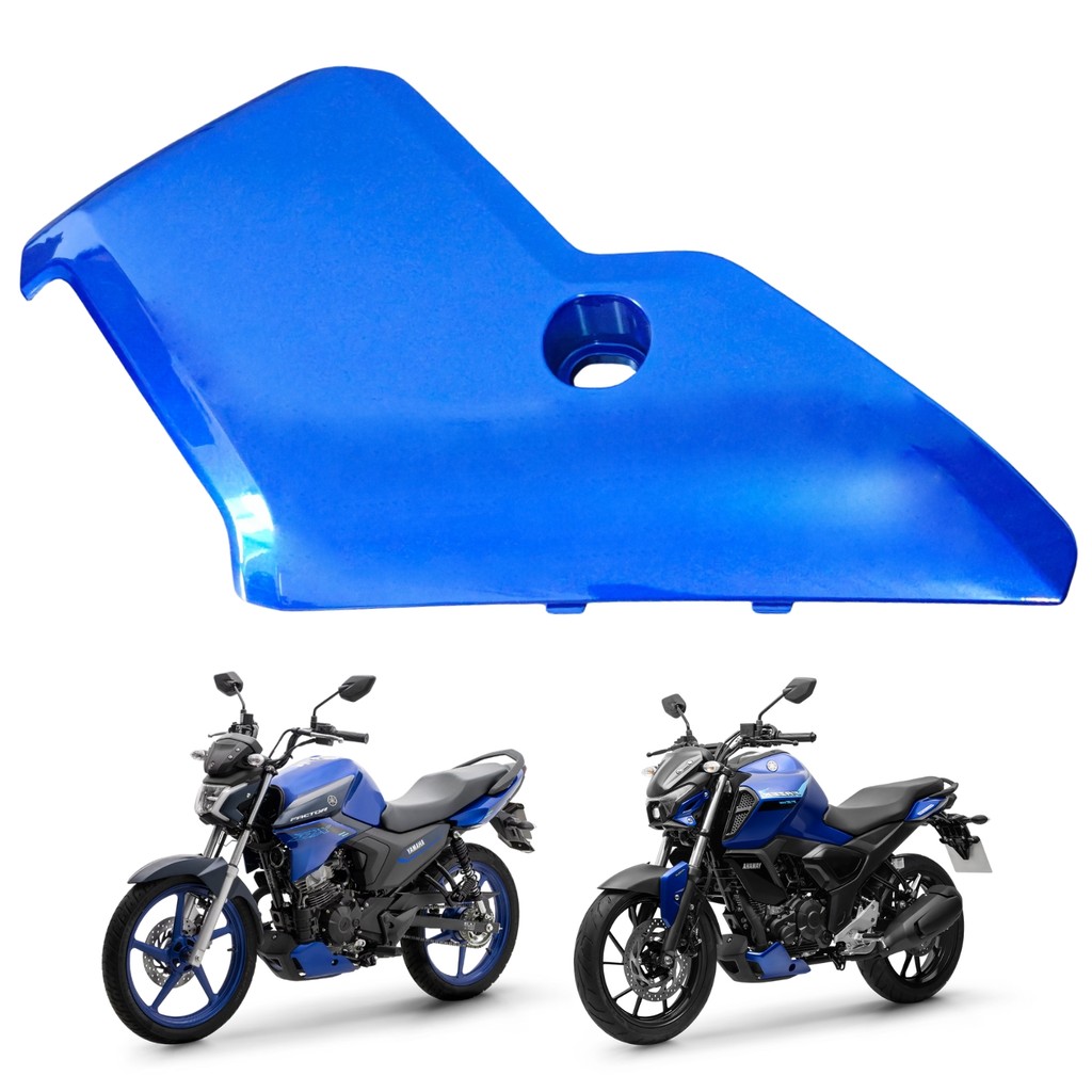 Carenagem Protetor Carter Lateral Esquerdo Fz15 Fazer 150 2025 Factor Ybr 150 2025 Azul Metálico