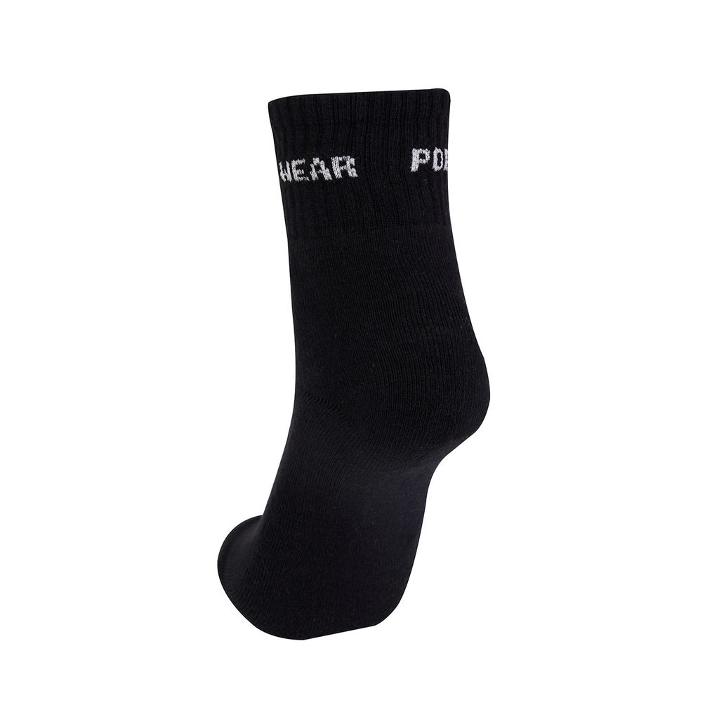 Detalhes do Kit 3 Pares de Meias Femininas Cano Alto Polo Wear Preto