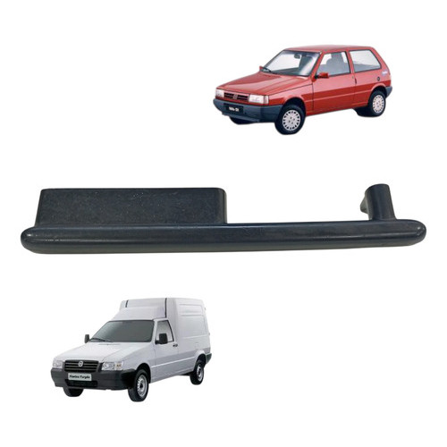 Puxador Apoio Braço Porta Fiat Uno Fire Fiorino Diant Esq Preto