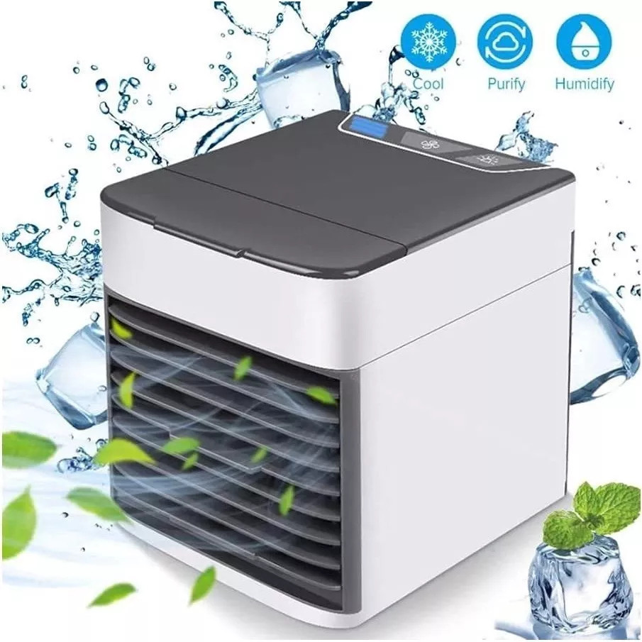 Imagem Mini Ar Condicionado Potátil Climatizador De Mesa USB, Escritório, Desktop