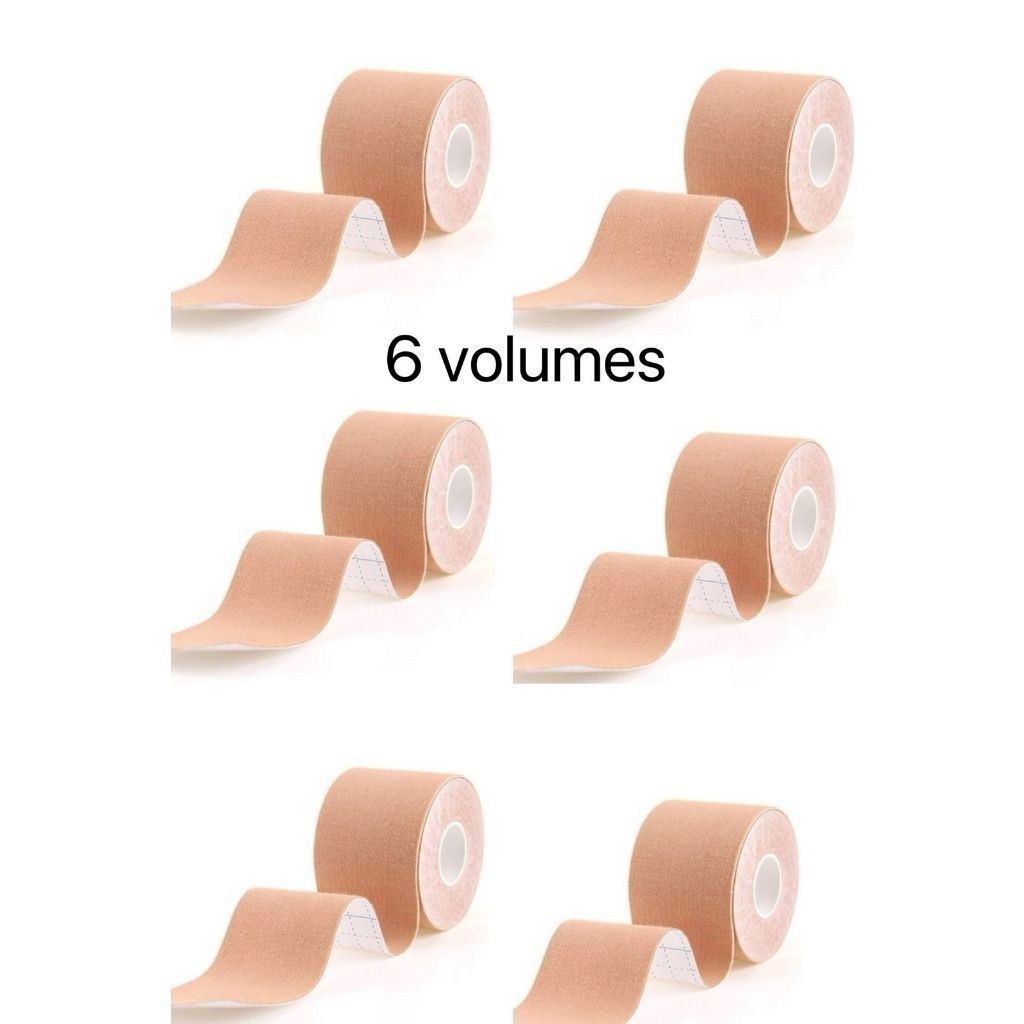 KIT 6 Pcs Sutiã Rolo Adesivo Levanta Peito Seio Fita Boob Up Invisível