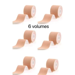 KIT 6 Pcs Sutiã Rolo Adesivo Levanta Peito Seio Fita Boob Up Invisível