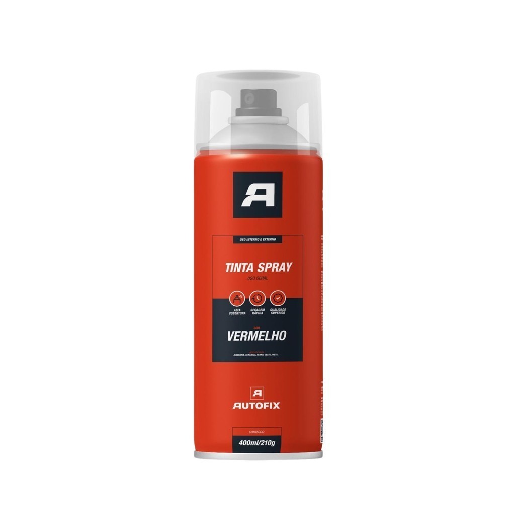 4 Tinta Spray Vermelho   Plástico  400ml – Secagem Total incrivelmente qualificado