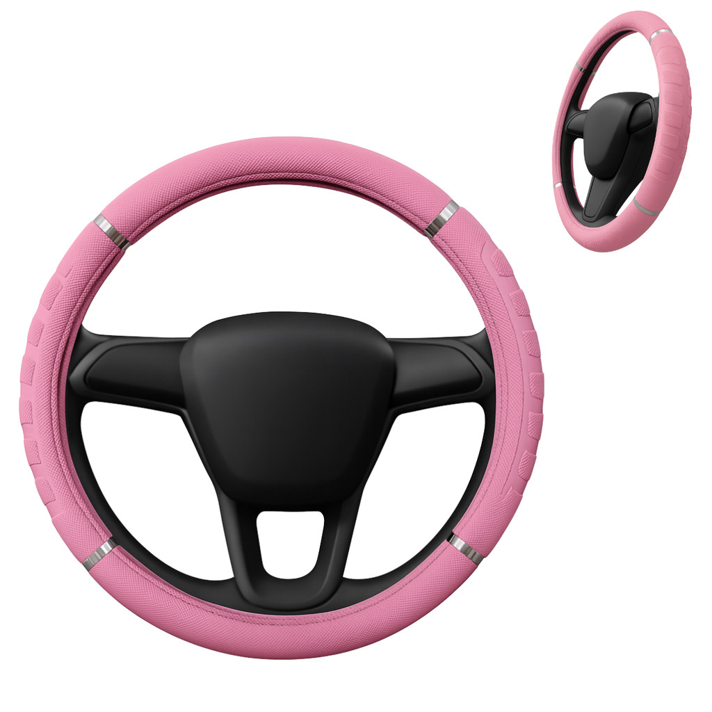 Capa de Volante Massageadora Rosa 38cm Universal em Oferta na Shopee