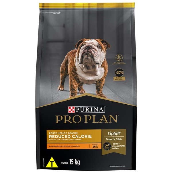 Ração Nestlé Pro Plan Reduced Calorie Cães Adultos 15kg