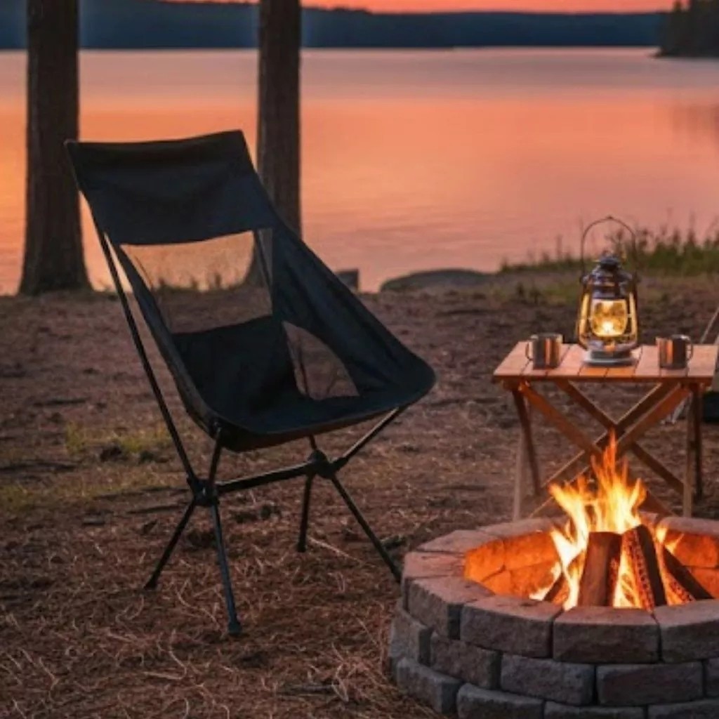 Cadeira Camping Dobrável Assento Praia Acampamento Banco Pesca Equipamento Viagem Piquenique Oferta