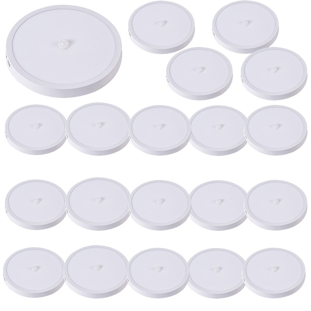 Kit 20 Painel de LED Sobrepor Avant com Sensor de Presença 24W Luz Branca Iluminação Geral