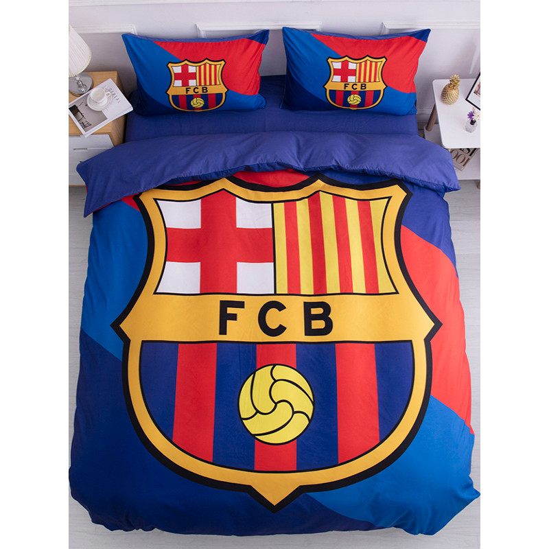 Messie Balsa Juventus Manchester Union Football Team Capa de edredão de peça única Lençol de três quatro peças Conjunto