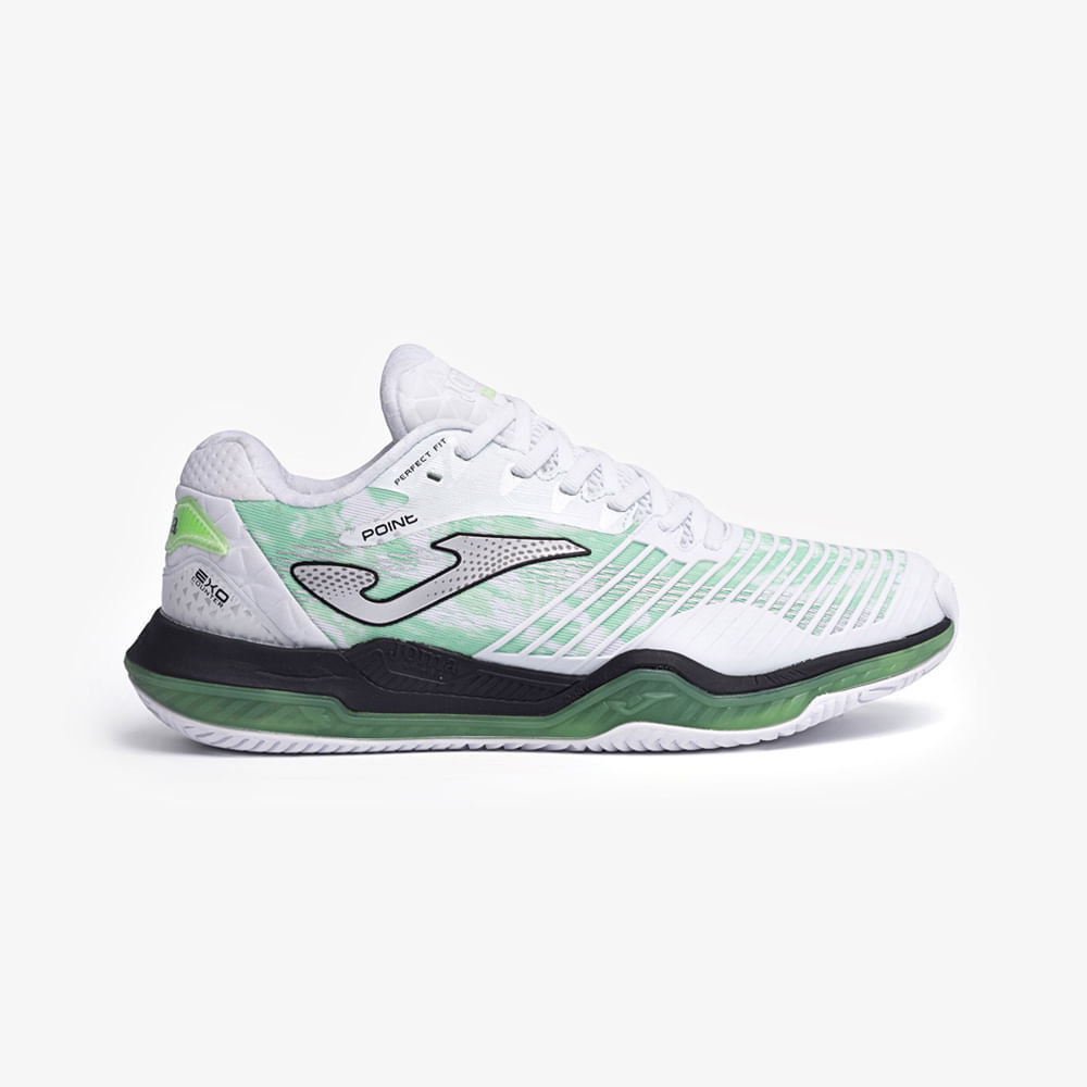 Tênis Joma Point (Quadra Rápida) - Branco e Verde