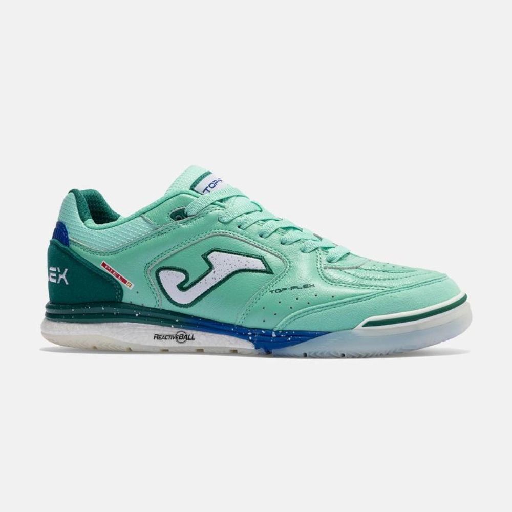 Chuteira de Futsal Joma Top Flex Rebound - Azul e Verde