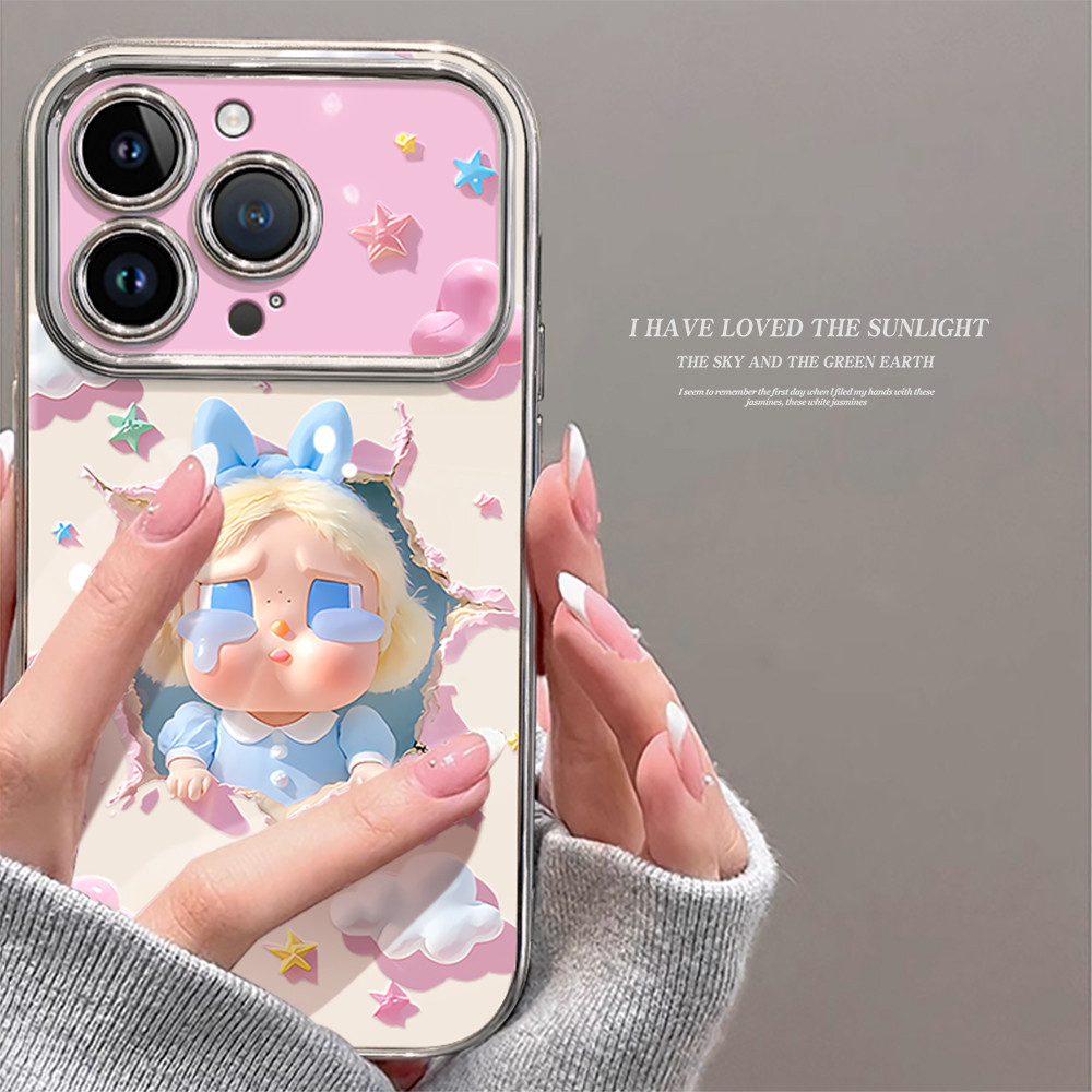 Capinha capa Bebê fofo chorando Adequado Para iPhone 17 11 12 13 15 14 16 Pro Max XR XS Max Capa TPUchoque