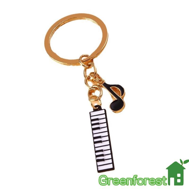 greenfor Elegante Acessório Musical Para Carro Chaveiro Chave Piano Veículos Internos