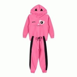 Conjunto Feminino Infantil Orelinha Gatinho