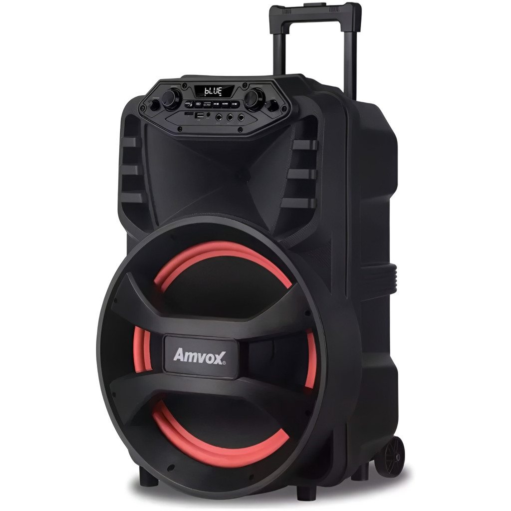 Caixa De Som Profissional Amvox 880W RMS Woofer 15 Pol LED