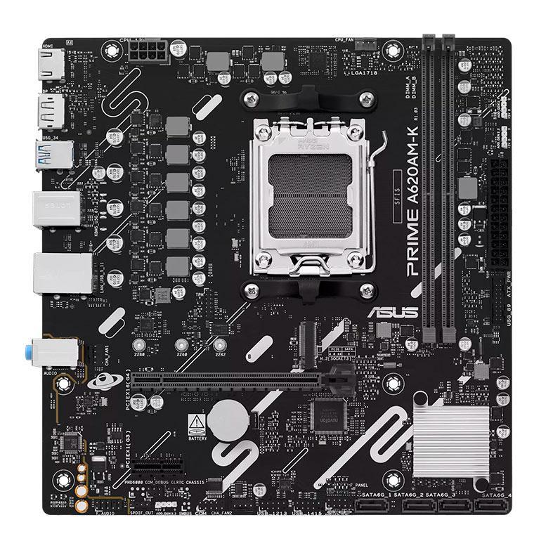 Placa Mae Asus Prime A620AM-K, DDR5, Socket AMD AM5, M-ATX, Chipset AMD A620A, PRIME-A620AM-K