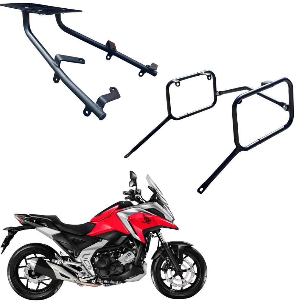 KIT SUPORTE DE BAU + AFASTADOR ALFORGE NC 750 X 2022 2023 2024 2025 NC750X GBS