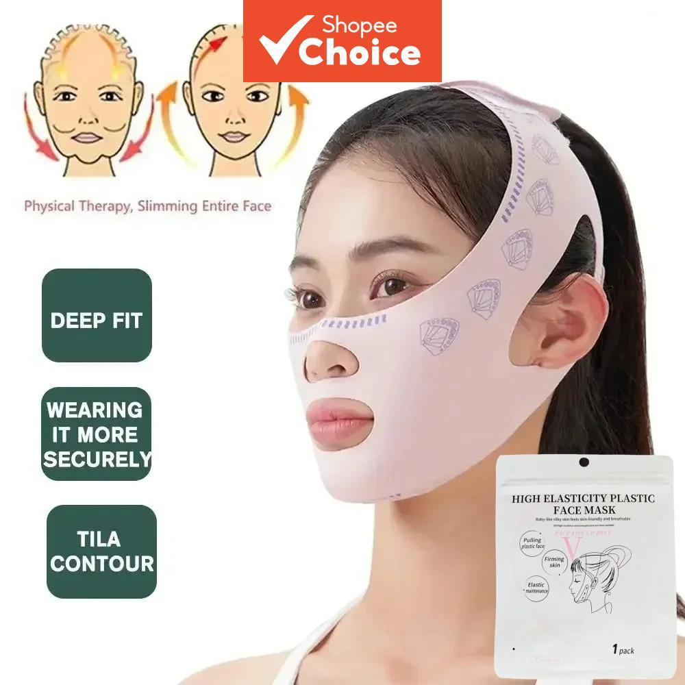 Bandagem Facial para Modelar o Rosto, Redutor de Papada Duplo, Máscara Facial Modeladora em V, Ferramenta de Beleza