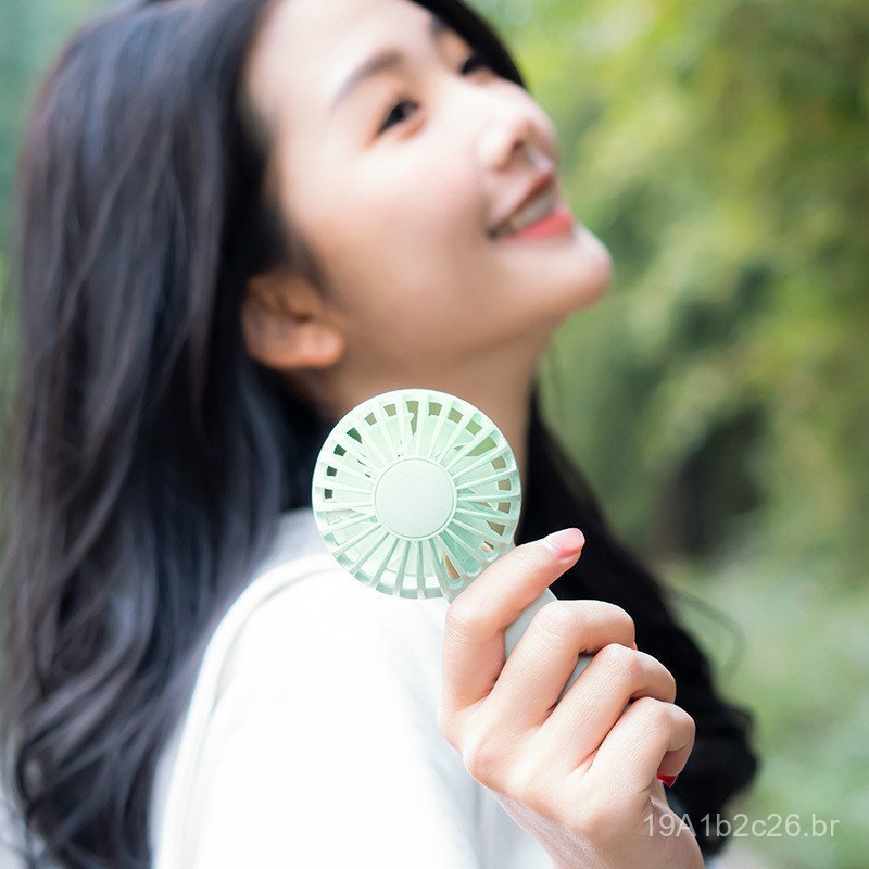 Novo mini ventilador portátil, sem escovas, recarregável, ventilador de mesa silencioso, mini ventilador portátil, prese