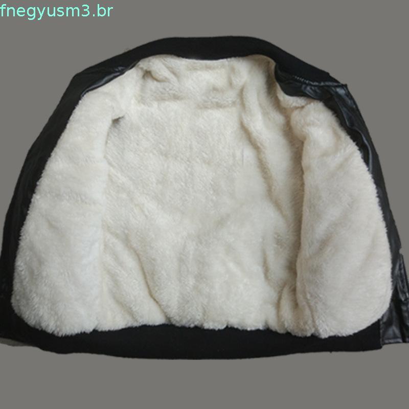 1-12 Anos Jaqueta de Couro de Inverno Roupa Casaco Jaqueta Manteau Garcon Crianças Roupas Vestuário Casa do bebé