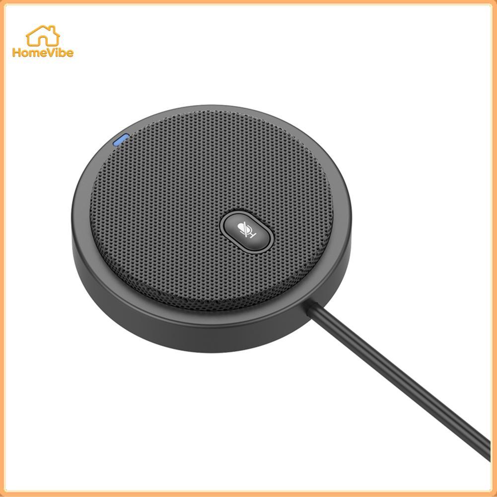 HomeVibe UM02 Microfone condensador omnidirecional USB Microfone para reuniões, conferências de negócios, computador,