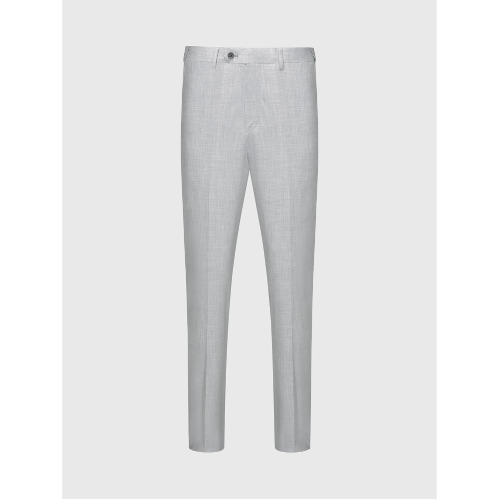 [Easy Care] Calça masculina Giyomon cinza claro, roupa Formal de negócios, calça reta com drapeado