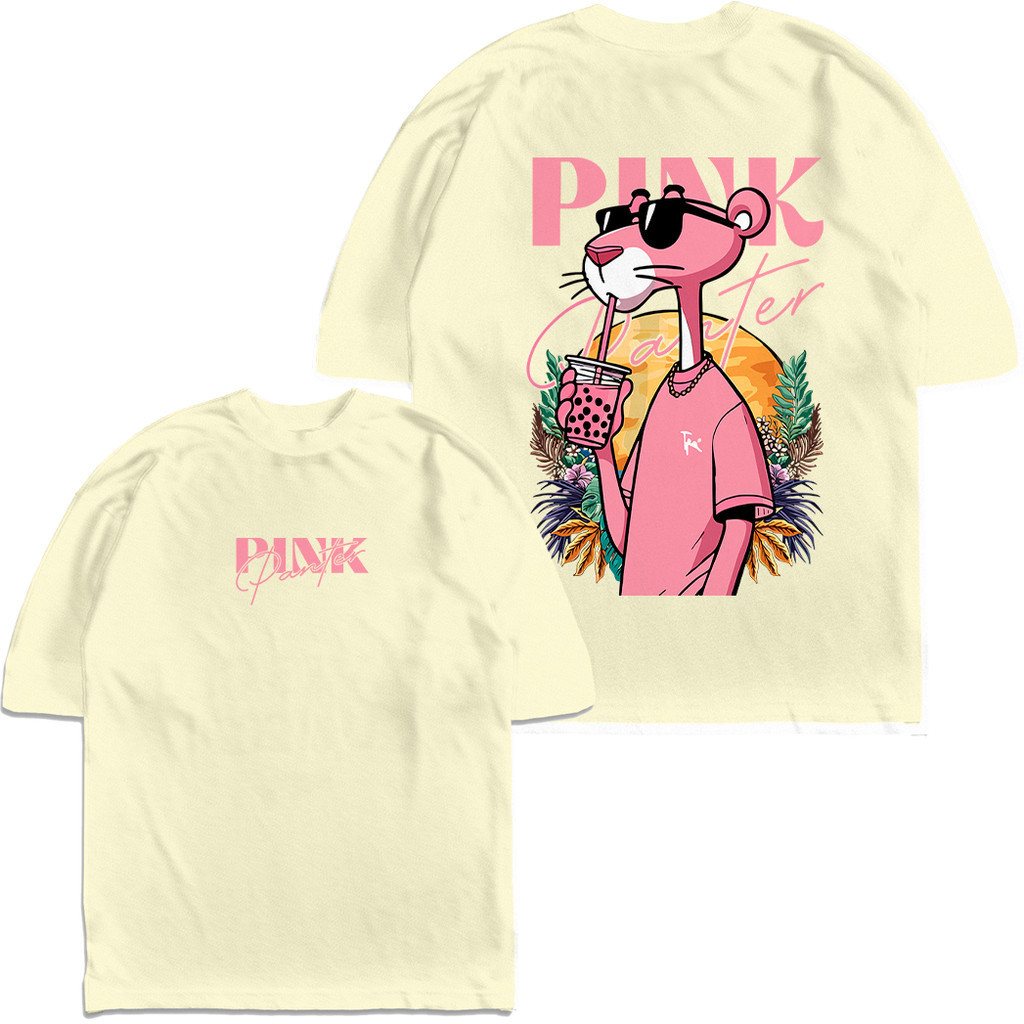 Camiseta Oversized Pink Panter Rosa