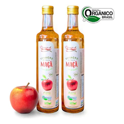 Kit 2un Vinagre De Maçã Orgânico Acidez 4,2% São Roque 500ml