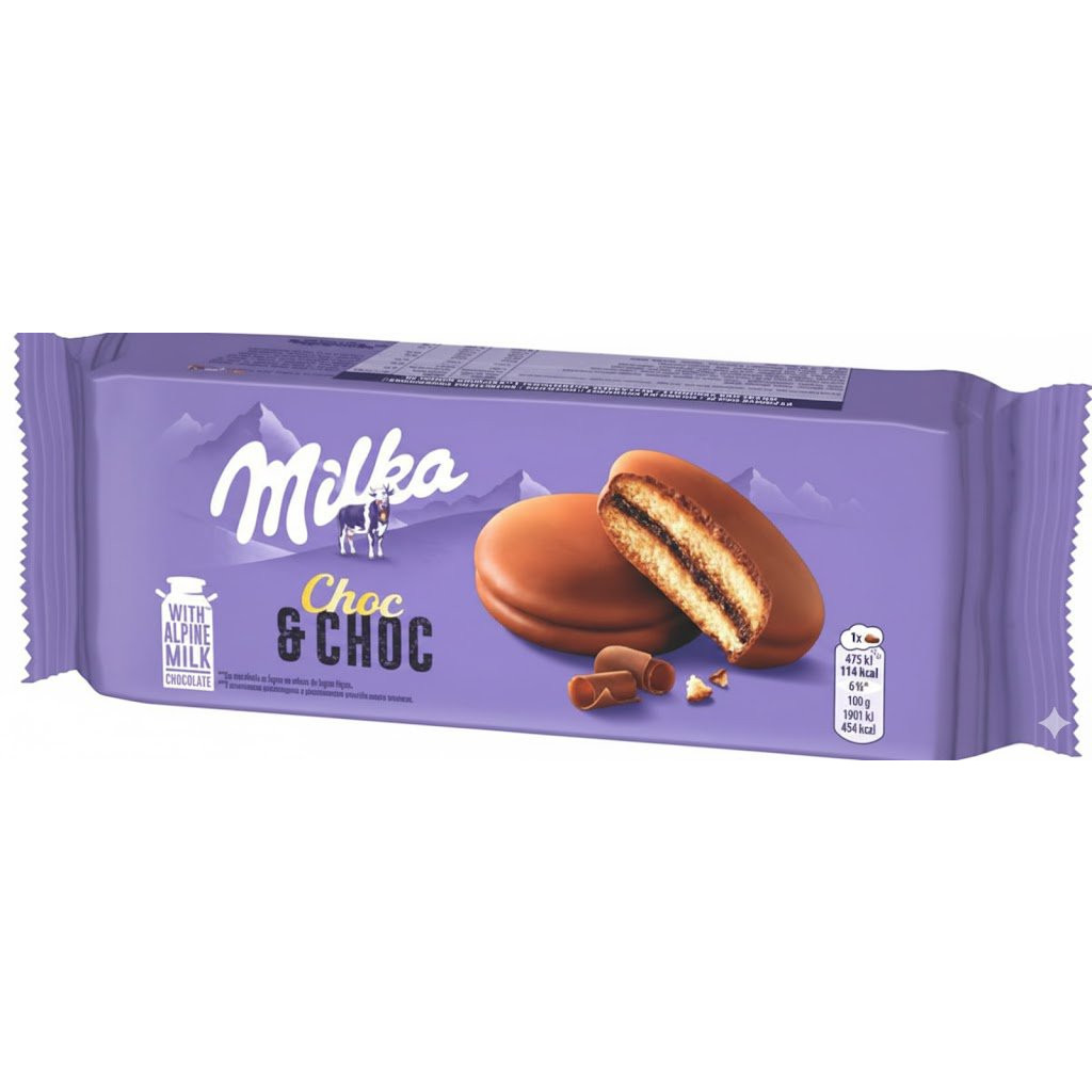 BISCOITO MILKA CHOC E CHOC 150G Importado Original Pronta Entrega