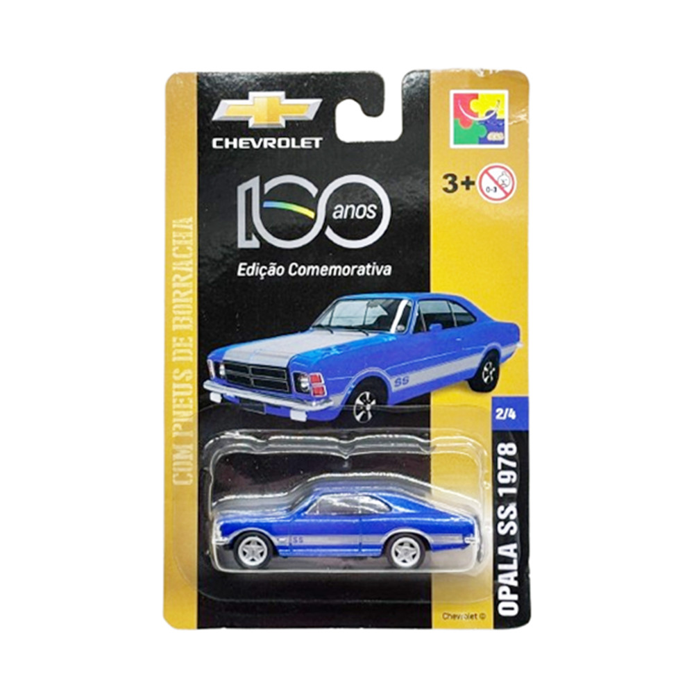Miniatura Carro Chevrolet Opala SS (1978) - Azul - 2/4 - 1:64 - CKS Toys