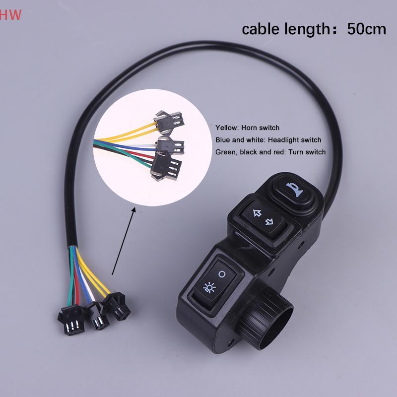 DC12V 3 Em 1 Interruptor Da Motocicleta Quad Faróis Sinal De Volta Chifre Botão Liga/Desliga Para Bicicleta Scooter Veíc