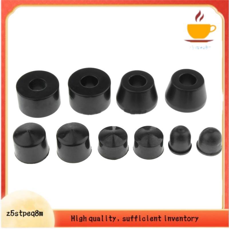 10 Pçs Longboard Skate Buchas Cilindro Cônico Bucha Pivô Copos Conjunto Acessórios Para Caminhão Preto