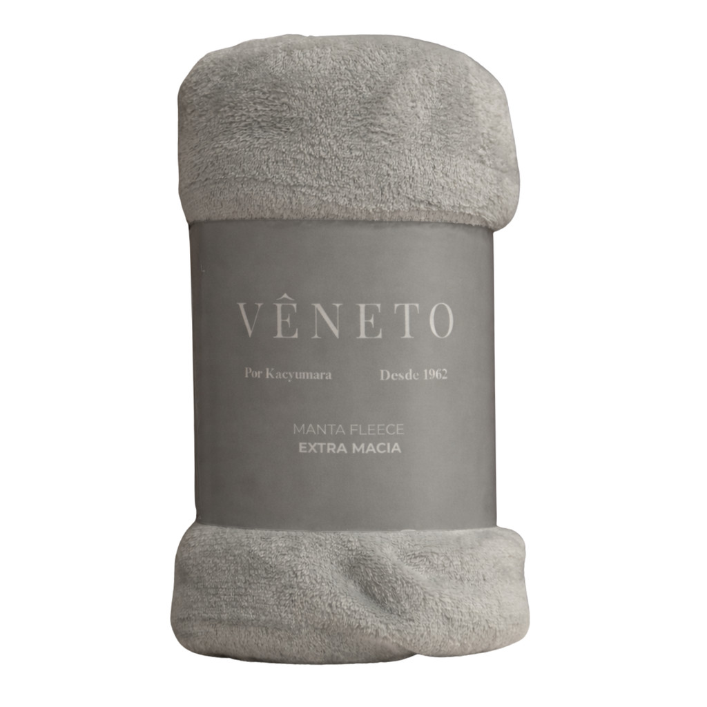 Manta Fleece Microfibra 180g Vêneto Cinza