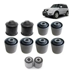 Kit 10 Bucha Braço Tirante Traseiro Mitsubishi Pajero Tr4 Io Cinza