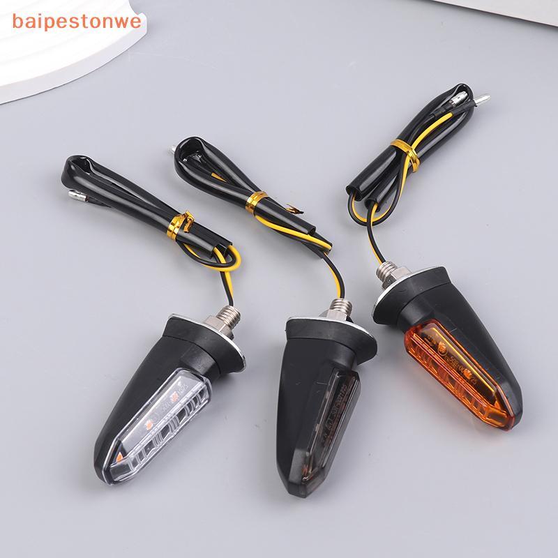 [baipestonwe] 2 Unidades 8 Mm Mini Motocicleta LED Luzes De Sinalização Piscando Luz Pisca Lâmpada DC 12V Acessórios Par