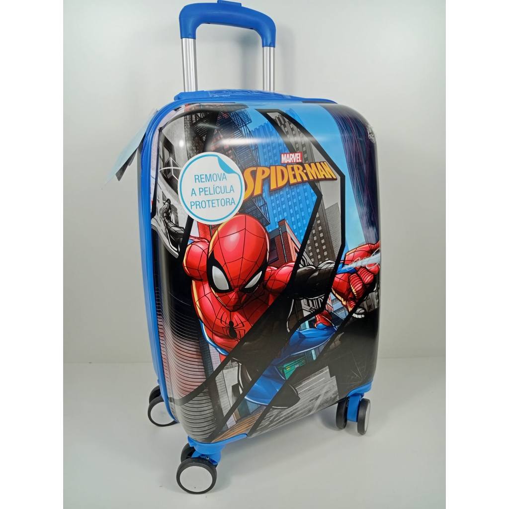 Mala Viagem bordo Escolar Spider Man 360 4 rodas