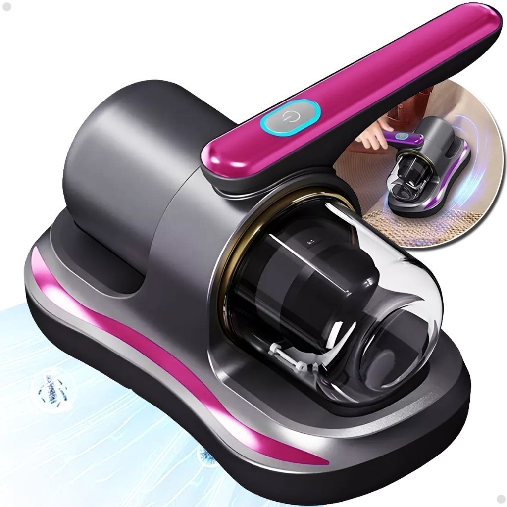 Aspirador de Pó Portátil Sem Fio Escova Removedor de Ácaro Recarregável USB