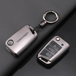 Nova Prata TPU Capa de Chave Remota Flip para Carro, Protetor de Chave para VW Volkswagen Golf 7 MK7 Tiguan MK2 Chave Au em Oferta na Shopee