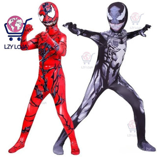 Novos Trajes Venom 2 Crianças Macacão Meninos Symbiont Spiderman Trajes Superheros Cosplay Trajes De Halloween Para Anún em Oferta na Shopee